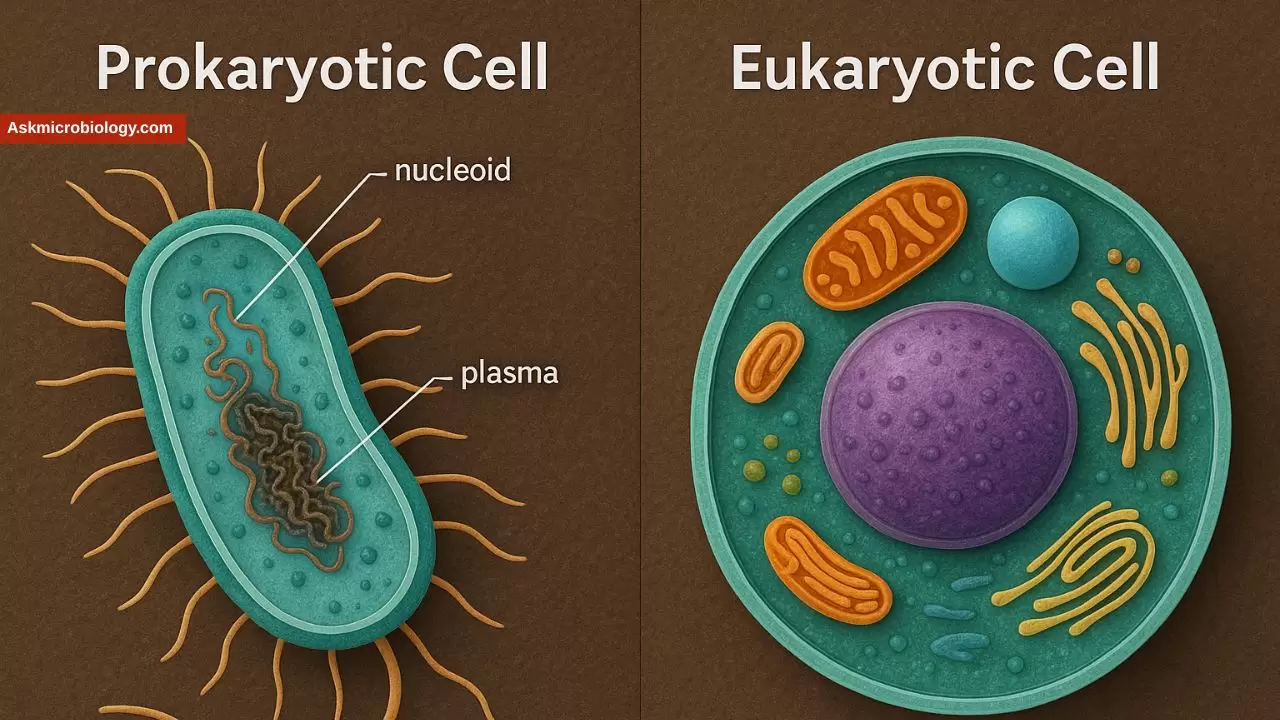 Prokaryotic vs Eukaryotic Cells (for Microbiology): Side-by-Side with Examples